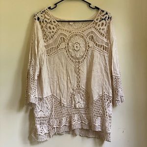 Lace boho top